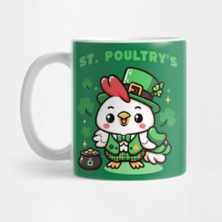 St Poultry's - Chicken St Patrick's Mug